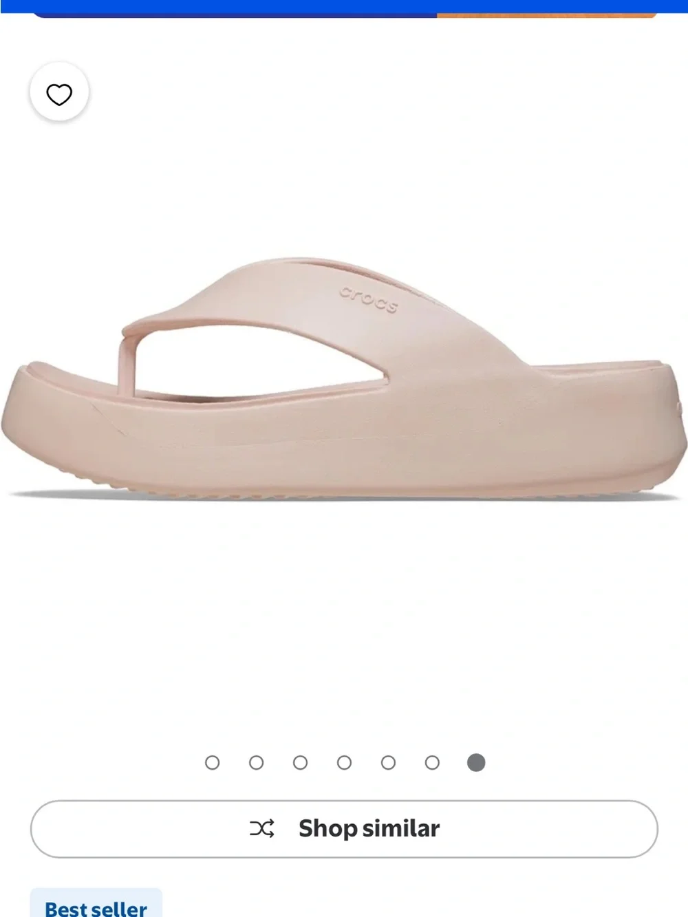 Crocs Gateway Quartz Blush Pink Platform Flip Flops Sandals
